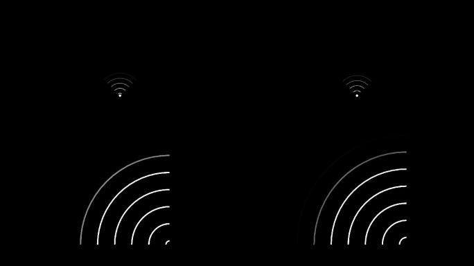 高科技雷达扫描WIFI信号高清视频素材