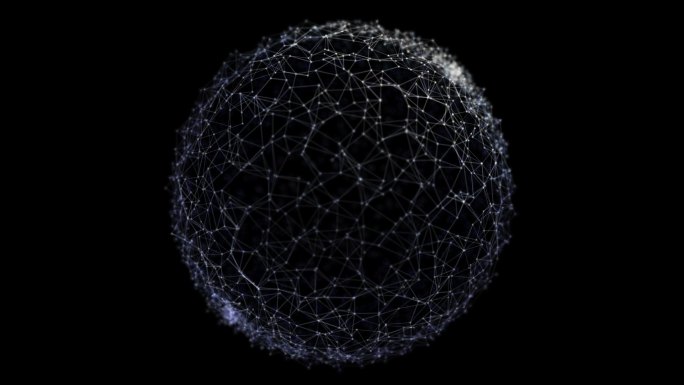 旋转网络点线地球循环通道
