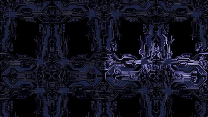 科技电流电路循环通道