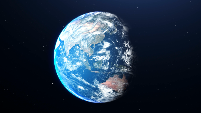 4K真实立体蓝色地球高清视频素材