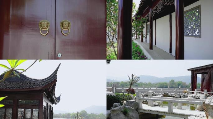 中式建筑中国风庭院别墅