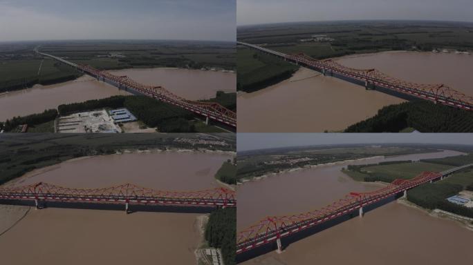 4K-log济南长青黄河大桥航拍