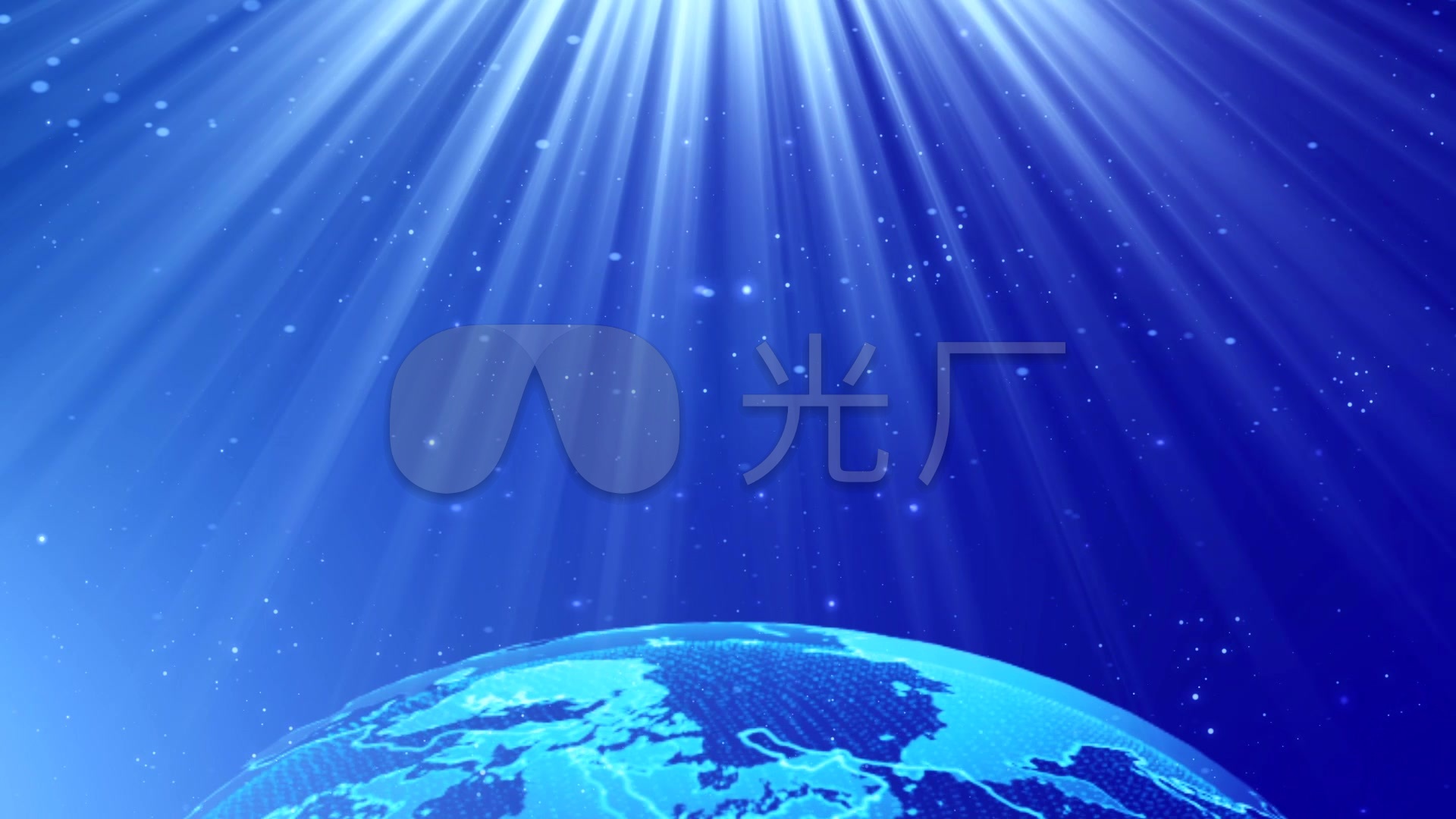 震撼地球旋转背景科技宣传片背景