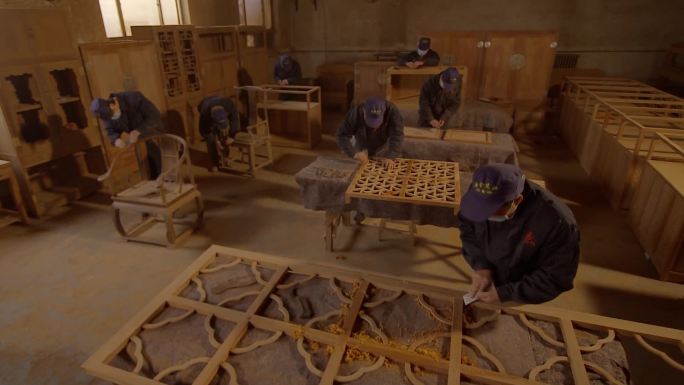 红木家具制作过程