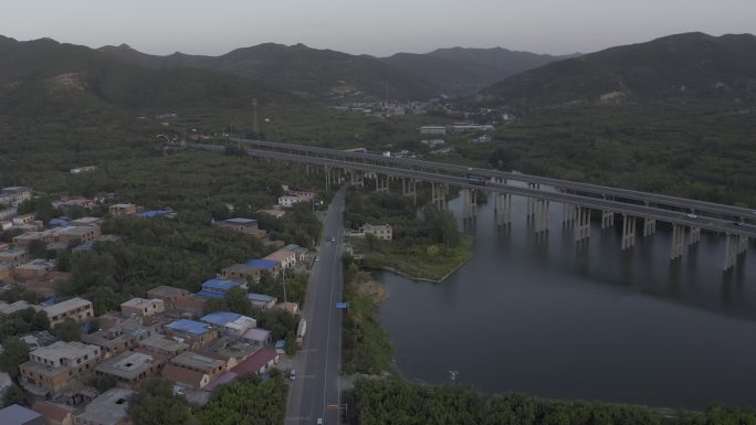 4K-log济南山东高速京沪高速航拍