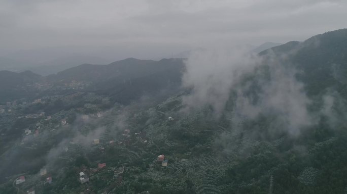 莆田市荔城区九华山云海航拍1