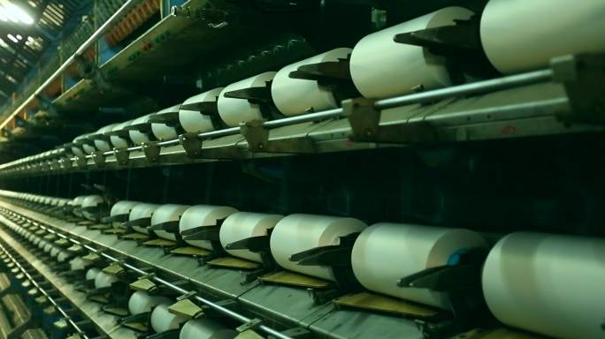 纺织纺织厂纺织生产线纱锭棉纺