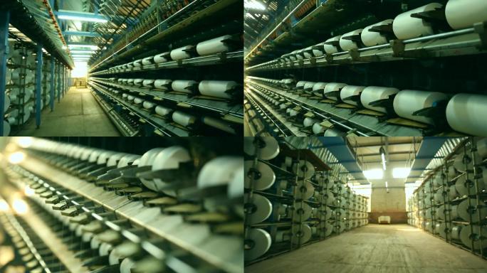 纺织纺织厂纺织生产线纱锭棉纺