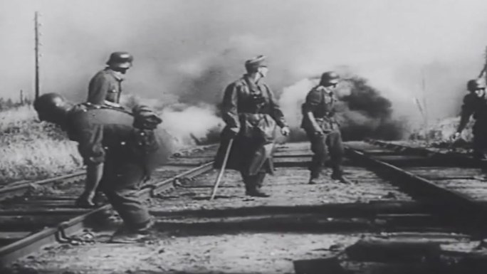 二战炸毁毁坏铁路工厂