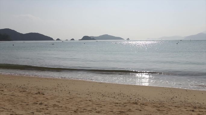 香港浅水湾沙滩海浪随拍