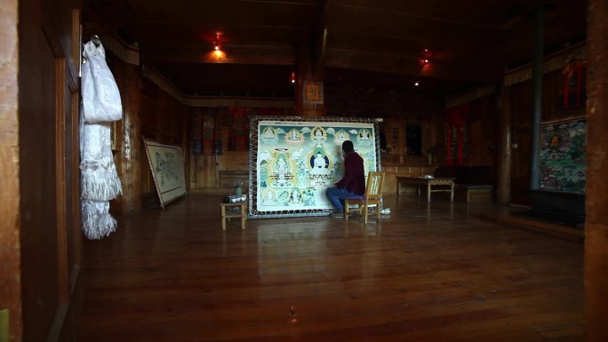 藏族工艺制作唐卡绘画