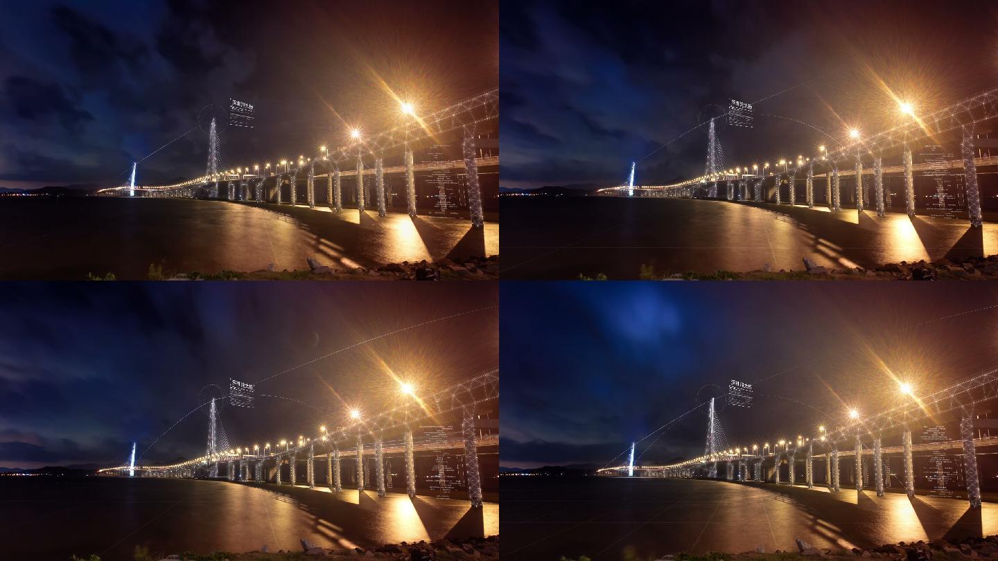 深圳湾夜景延时拍摄