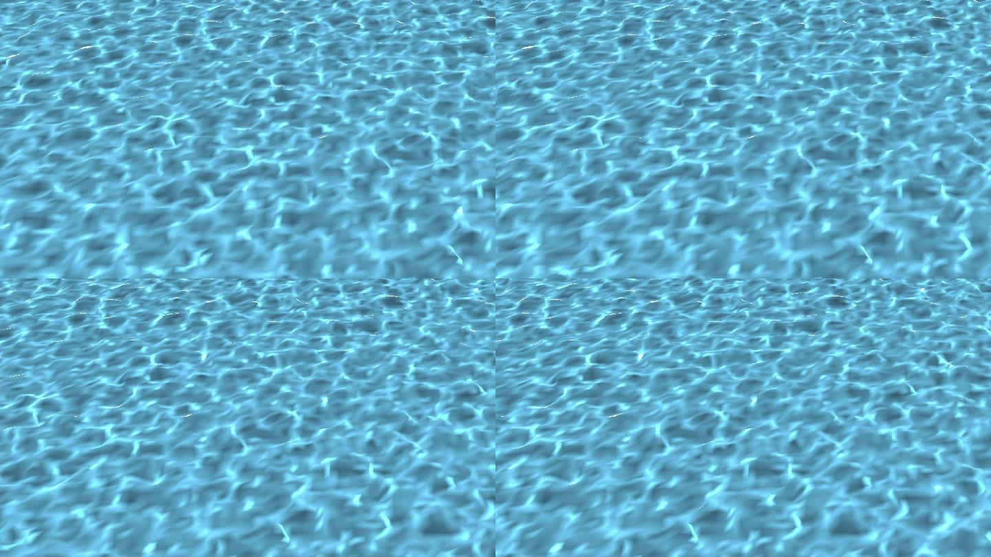 蓝色水面波纹满屏水波向左流动带