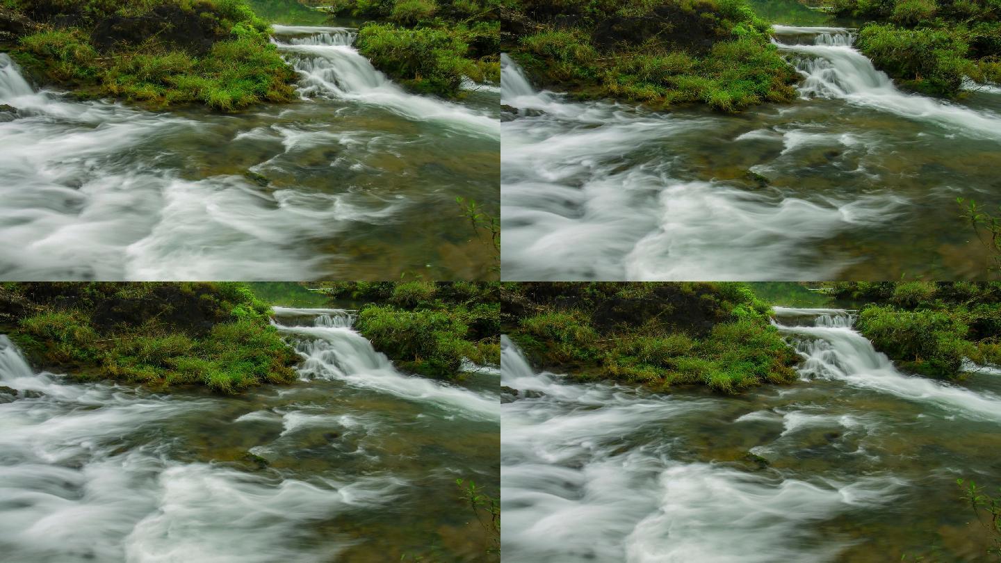 小溪瀑布流水视频
