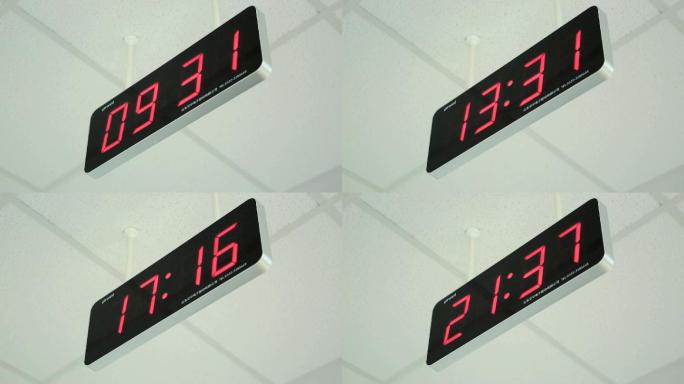 医院、时间、数字时间、医院时钟、从早到晚