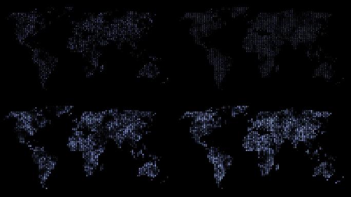 方块晶格世界地图循环通道