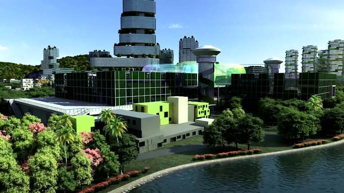 未来城市规划低碳绿色城市生态绿色建筑