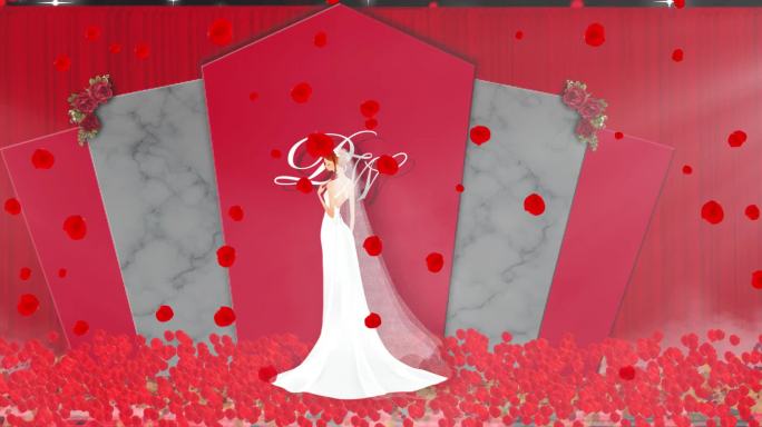 红色浪漫大气婚礼