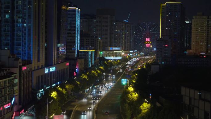 长沙侯家塘夜景延迟