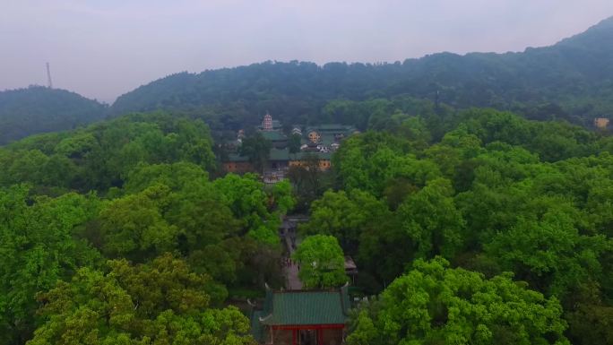 航拍南华寺寺庙南方名寺宗教场所原创视频