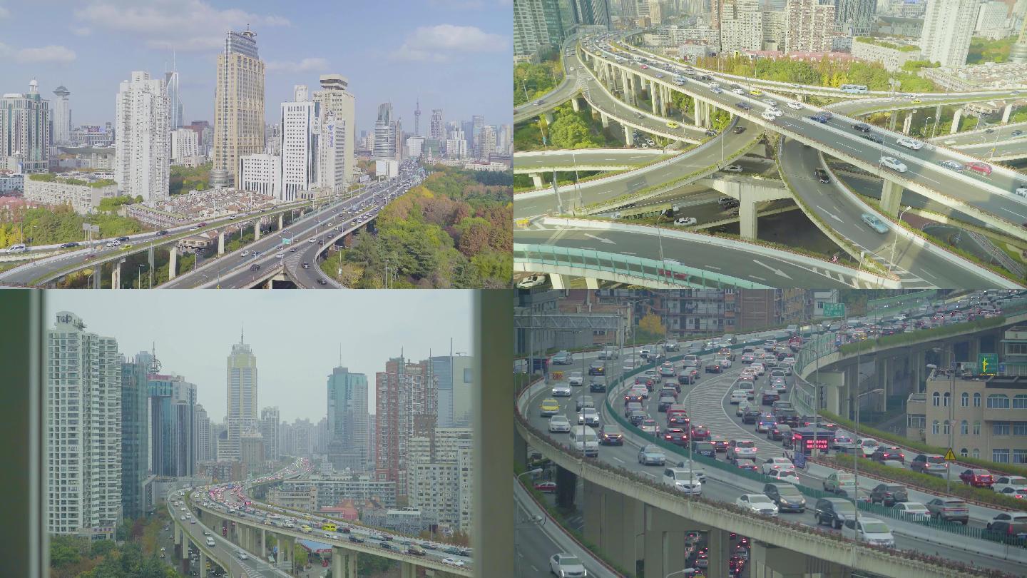上海城市繁忙车流