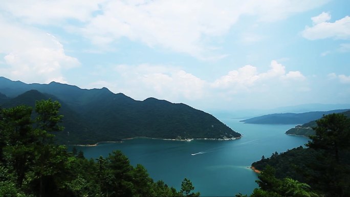 东江湖山水大江大河绿水青山竹林