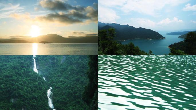 东江湖山水大江大河绿水青山竹林