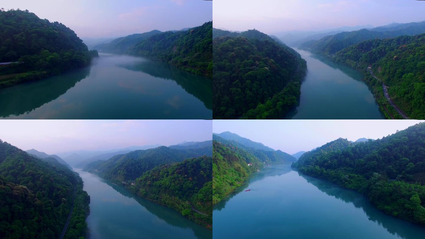 东江湖山水大江大河绿水青山竹林