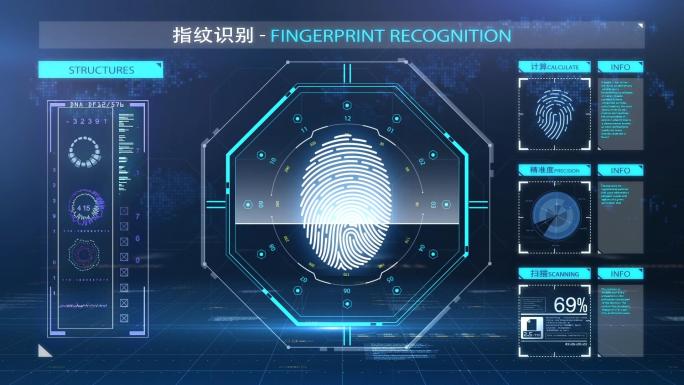 【原创】指纹扫描视频素材