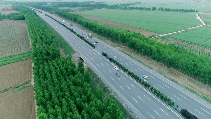 高清航拍航拍中国高速公路4K