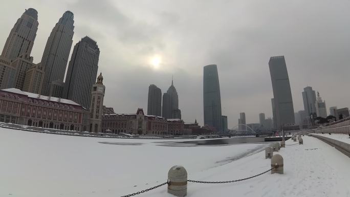 【原创】4K·大雪过后海河沿岸