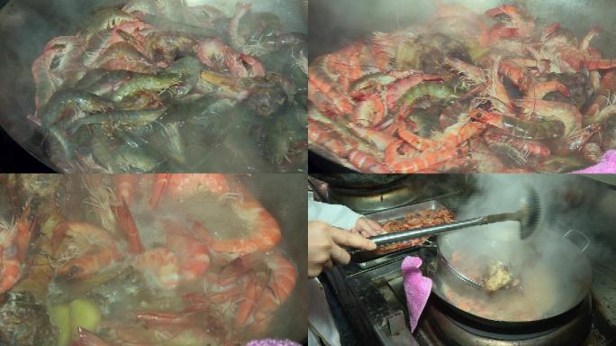 烹煮海虾