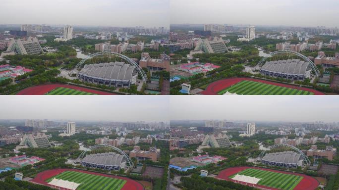 上海大学城校区航拍
