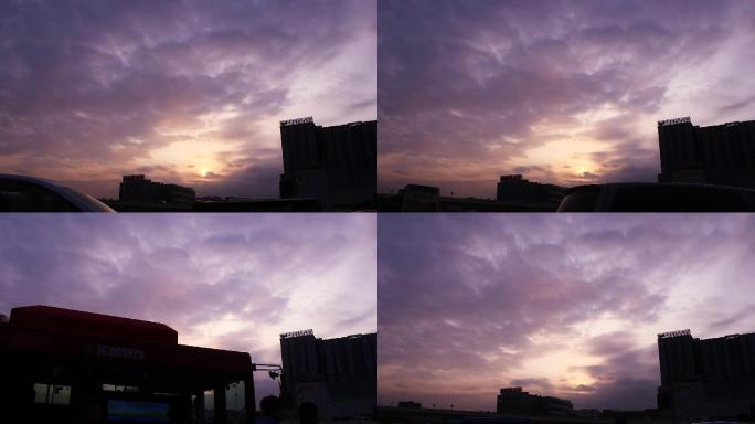 广州五月的傍晚，太阳下山送走连日的阴雨天