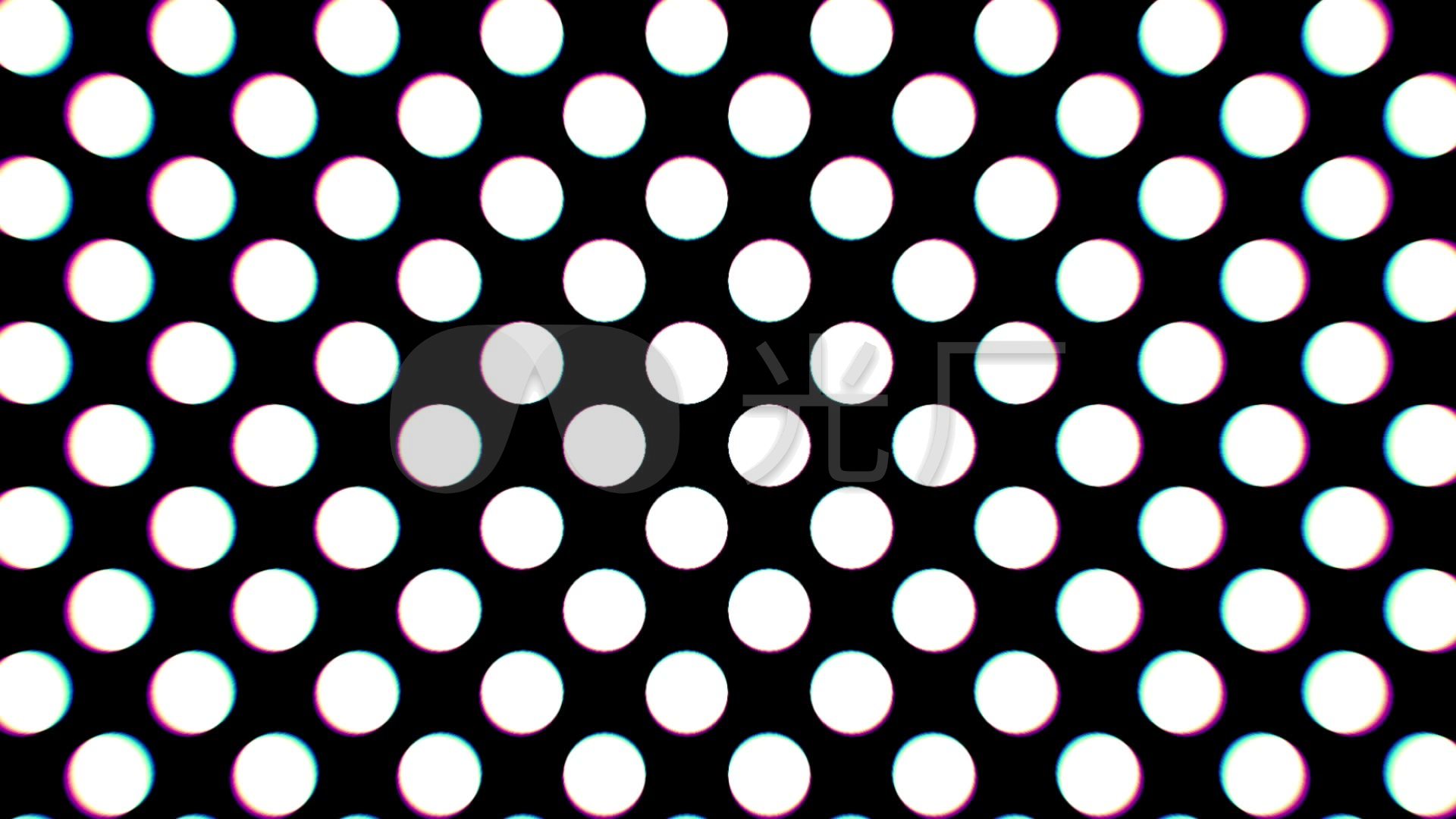 vj黑白圆形图形变换节奏素材背景