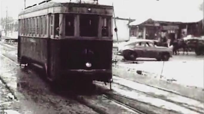 50年代 北京 公交车 公共汽车 交运