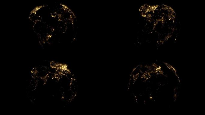夜景地球-AE模板