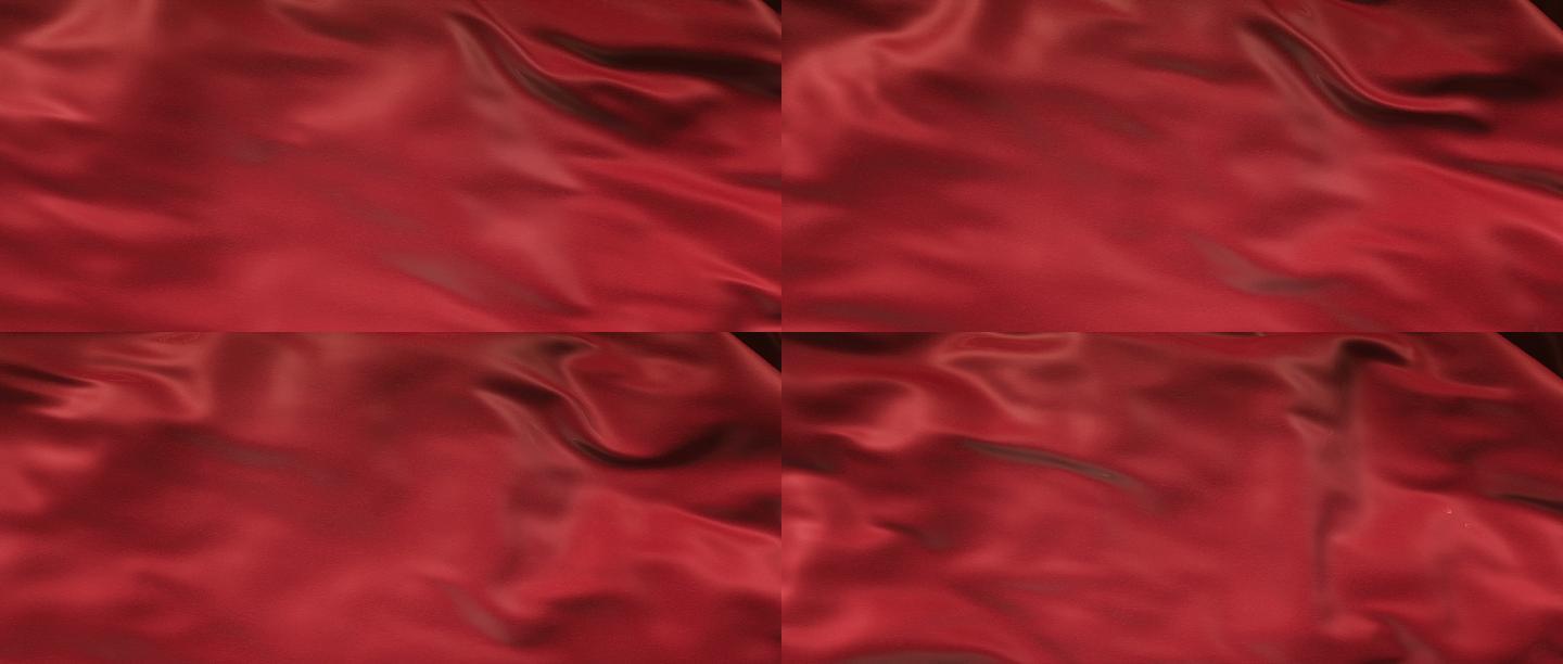 5K-循环-红旗丝绸背景
