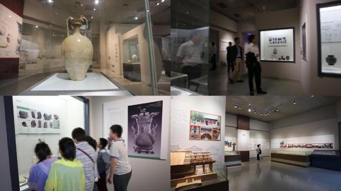博物馆历史文化文物观众参观学习展览馆