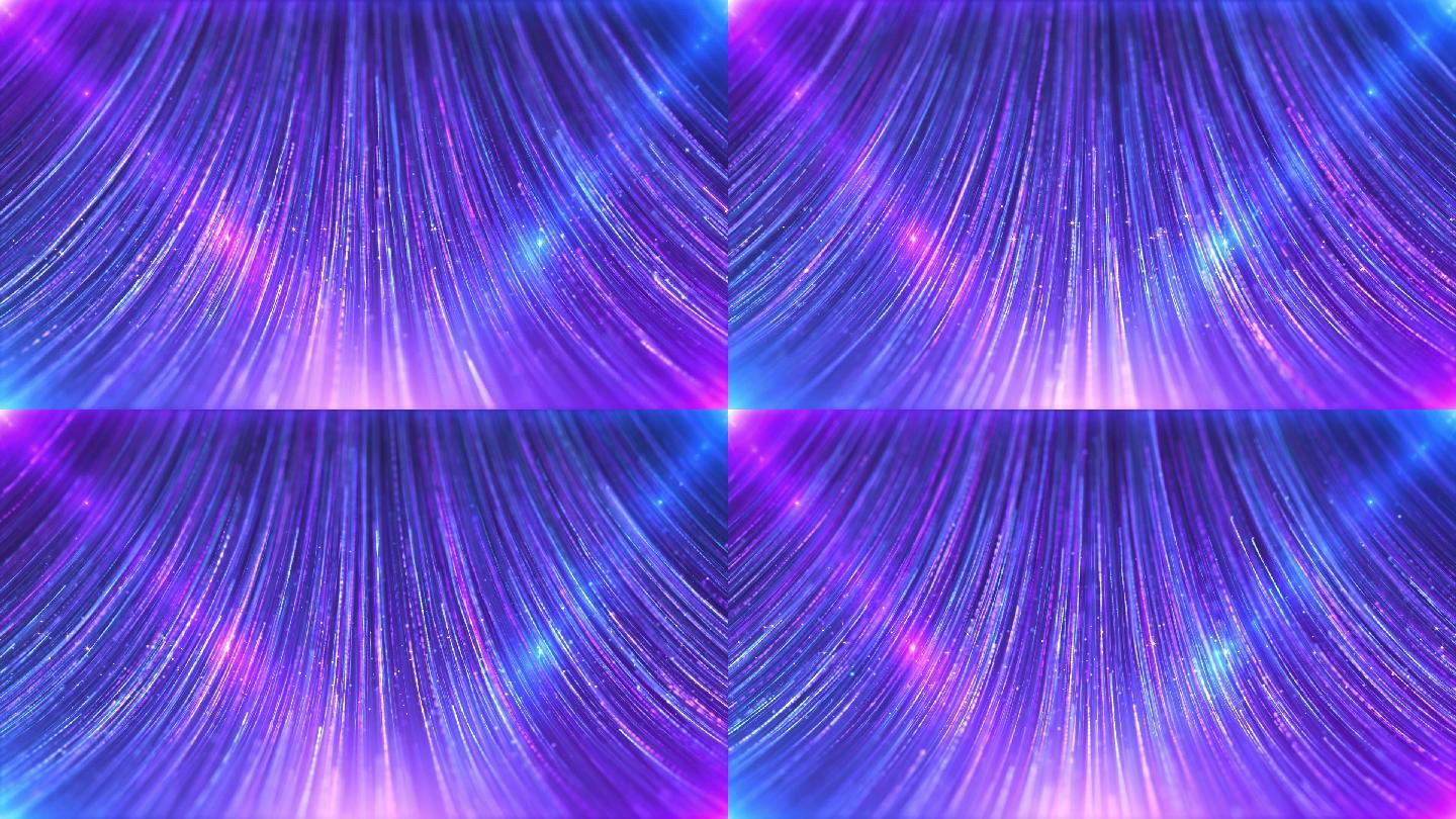 蓝紫色梦幻粒子光线条纹婚礼舞台背景视频