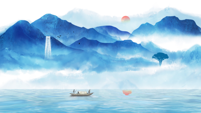 【原创】4K中国风山水行舟