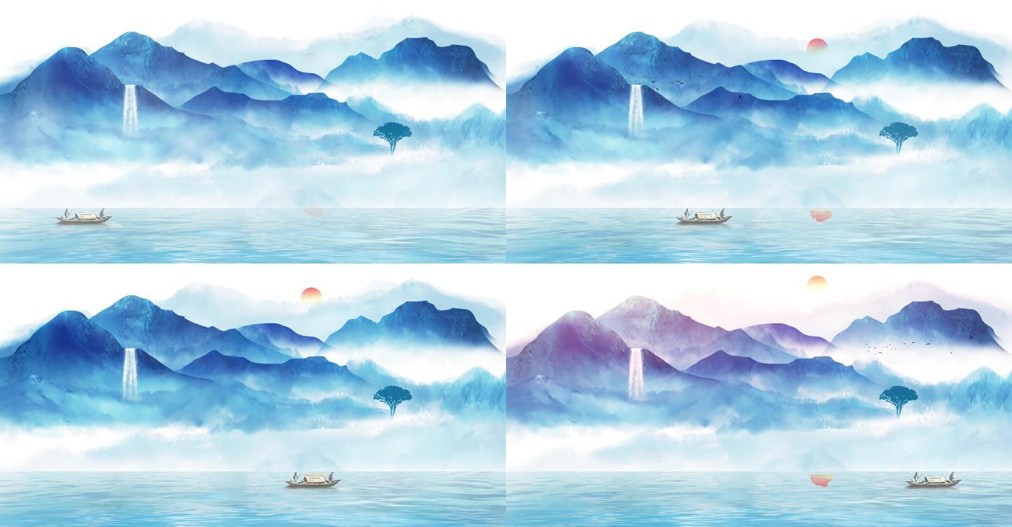 【原创】4K中国风山水行舟