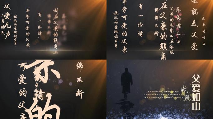 【原创】父亲节文字流片头