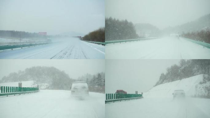 高速下雪天