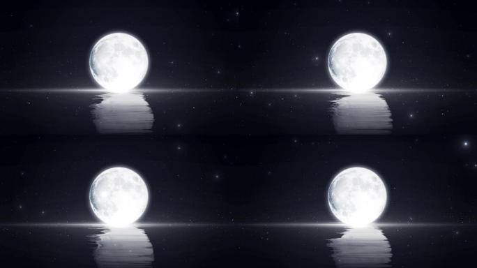 【无缝循环】白色大月亮