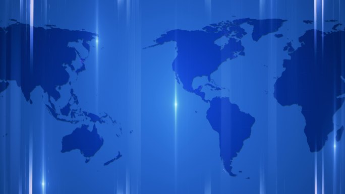 演播室动态世界地图背景4K