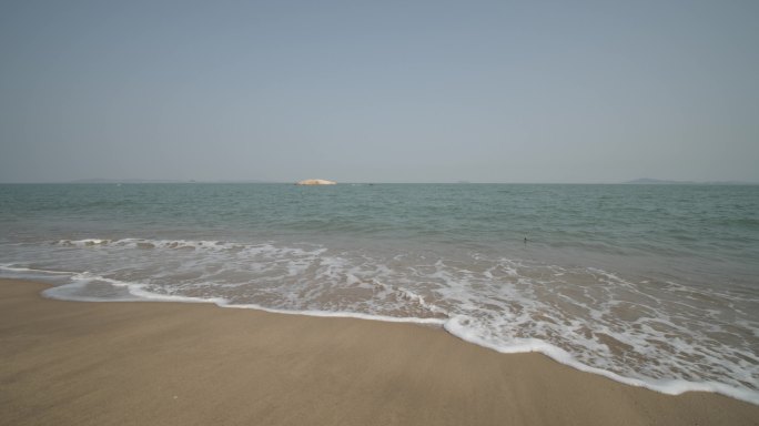 超广角4K大海沙滩实拍素材