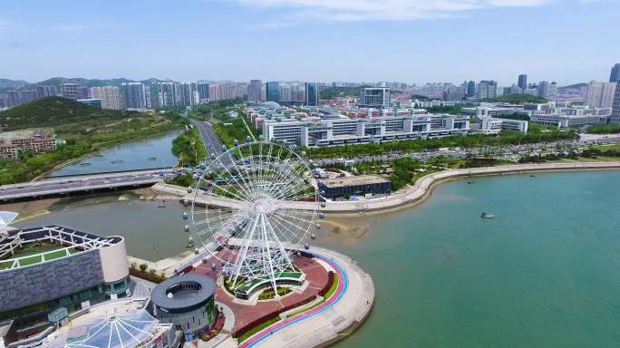 青岛黄岛唐岛湾琴岛之眼商业购物滨海大道