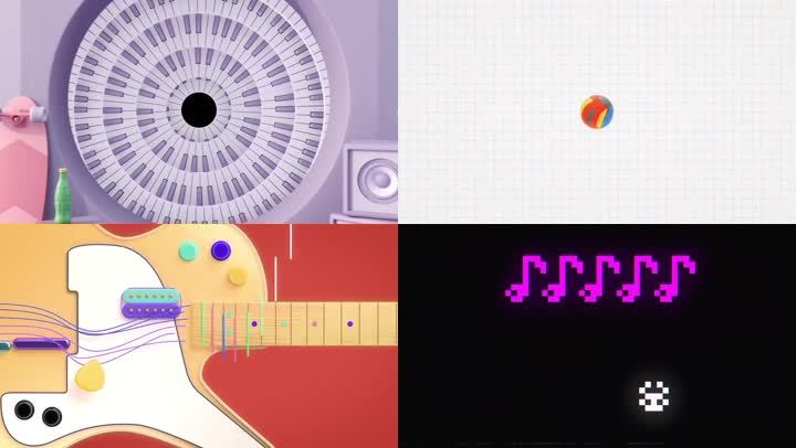 创意复古音乐动画