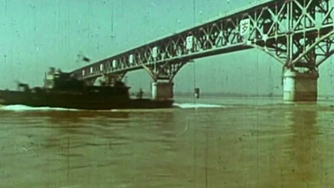 60年代建设南京长江大桥通车